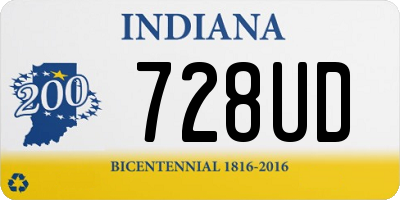 IN license plate 728UD