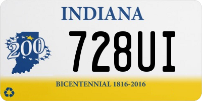 IN license plate 728UI