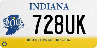 IN license plate 728UK