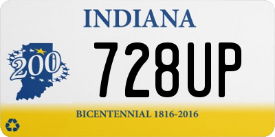 IN license plate 728UP