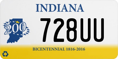 IN license plate 728UU