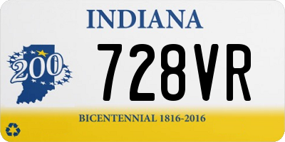 IN license plate 728VR