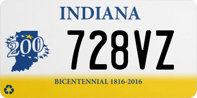 IN license plate 728VZ