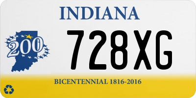 IN license plate 728XG