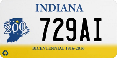 IN license plate 729AI