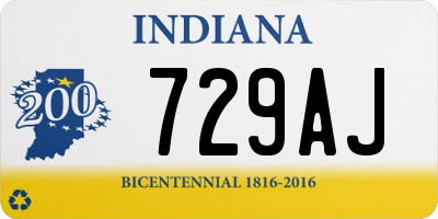 IN license plate 729AJ