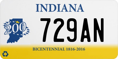 IN license plate 729AN