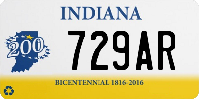 IN license plate 729AR