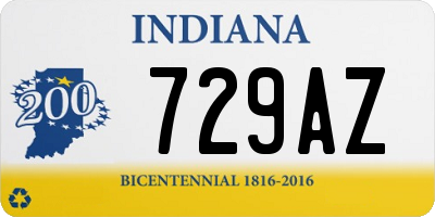 IN license plate 729AZ