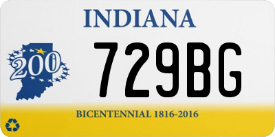 IN license plate 729BG