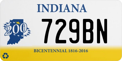 IN license plate 729BN