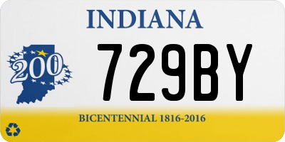 IN license plate 729BY