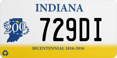 IN license plate 729DI