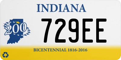 IN license plate 729EE