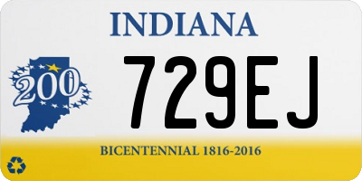 IN license plate 729EJ