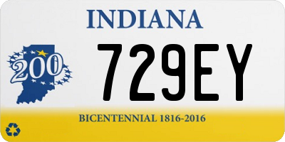 IN license plate 729EY