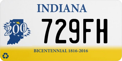 IN license plate 729FH