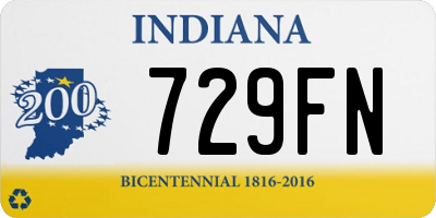 IN license plate 729FN