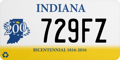 IN license plate 729FZ