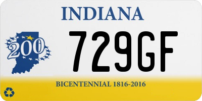 IN license plate 729GF
