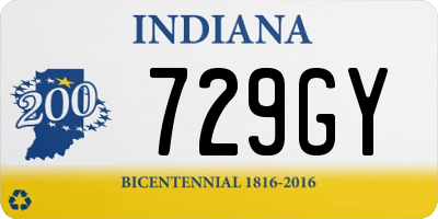 IN license plate 729GY