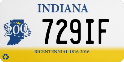 IN license plate 729IF