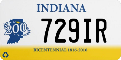 IN license plate 729IR