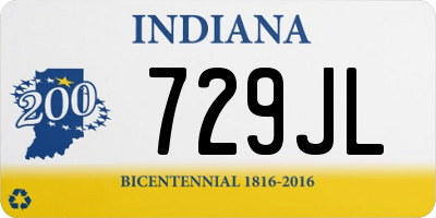 IN license plate 729JL