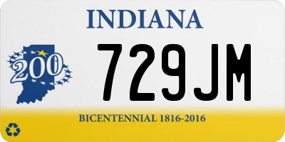 IN license plate 729JM