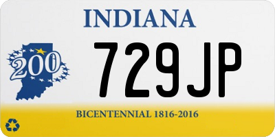 IN license plate 729JP