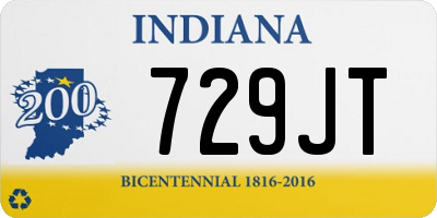 IN license plate 729JT