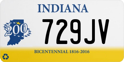 IN license plate 729JV