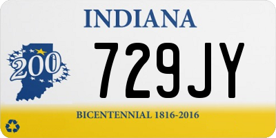 IN license plate 729JY