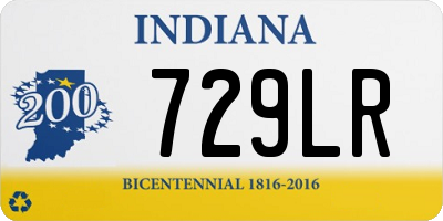 IN license plate 729LR