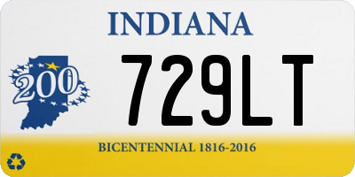 IN license plate 729LT