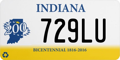 IN license plate 729LU