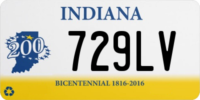 IN license plate 729LV