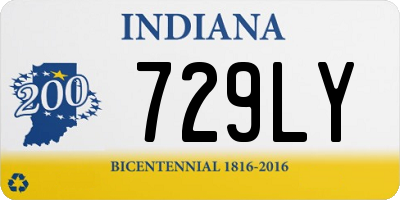 IN license plate 729LY