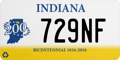 IN license plate 729NF