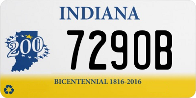 IN license plate 729OB