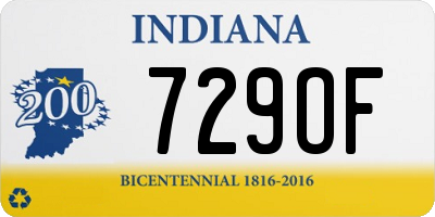 IN license plate 729OF