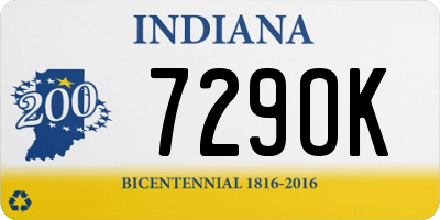 IN license plate 729OK