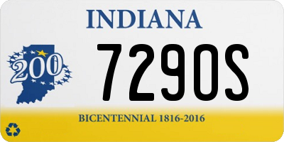 IN license plate 729OS