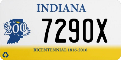 IN license plate 729OX