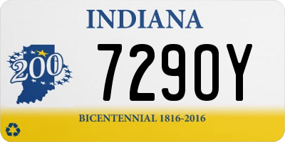 IN license plate 729OY