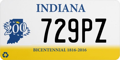 IN license plate 729PZ