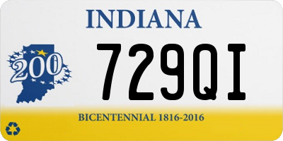 IN license plate 729QI