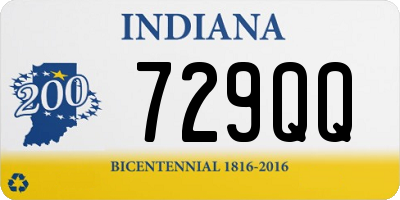 IN license plate 729QQ