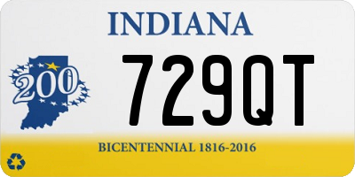 IN license plate 729QT