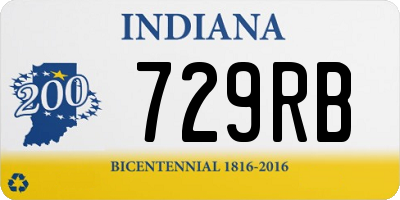 IN license plate 729RB